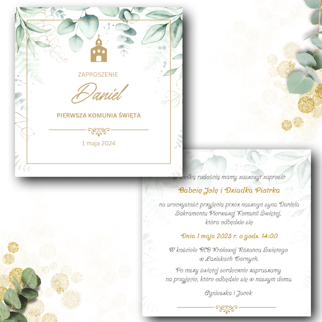 kościołw ramce złotej